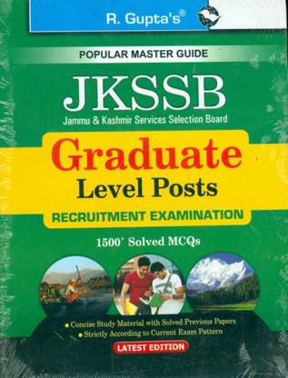 J&K Services Selection BoardGraduate Level PostsWritten Test Guide 1st Edition