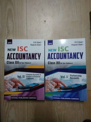 New ISC Accountancy (Class 12) (Volume 1 and Volume 2) (Set of 2 Books) (English, Paperback, D.K. Goel, Rajesh Goel (Authors))