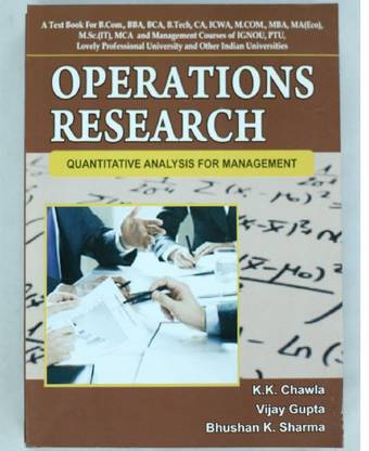OPERATIONS RESEARCH 
(QUANTITATIVE ANALYSIS FOR MANAGEMENT)