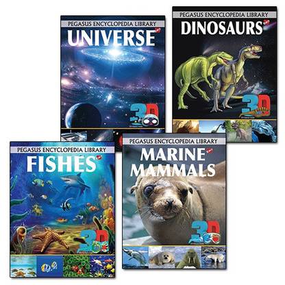 3D Encyclopedia Books - Pack of 4 Books