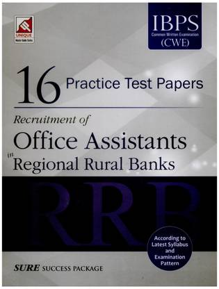 16 PracticeTest Papers Recruitment of Office Assistants {PB}  - Recruitment of Office Assistants in Regional Rural Banks 1st Edition