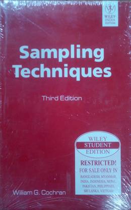 Sampling Techniques, 3rd Edition