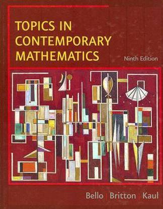 Topics In Contemporary Mathematics 9th Edition