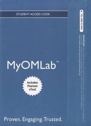 New Myomlab with Pearson Etext -- Access Card -- For Principles of Operations Management