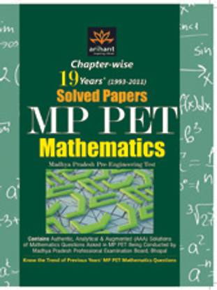 Chapterwise 19 Years' Solved Papers MP PET Mathematics 2012