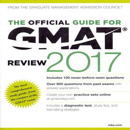 Official Guide for GMAT Review 2017 1 Edition