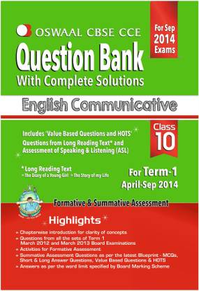 Oswaal CBSE CCE Question Bank with Complete Solutions