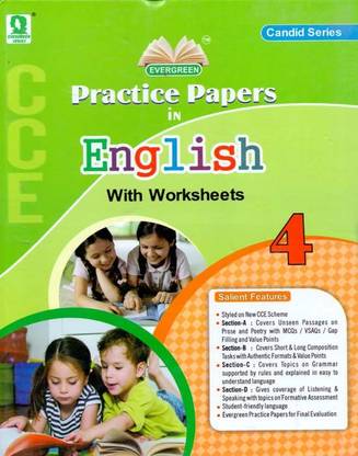 Practice Papers in English with Worksheets Class - 4