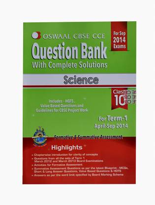 Oswaal CBSE CCE Question Bank With Complete Solutions Science for Class 10 Term 1