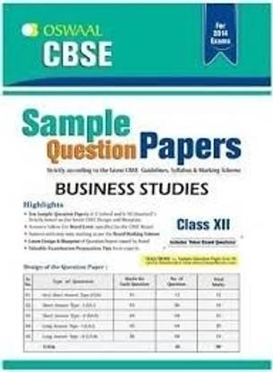 CBSE Sample Question Papers - Business Studies