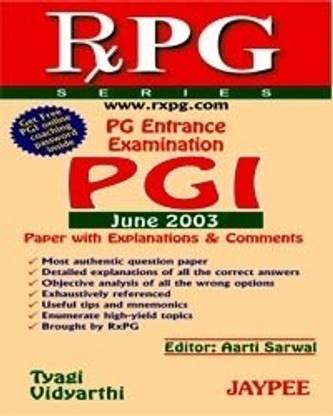 RxPG Series: PG Entrance Examination PGI, June 2003 1/e Edition
