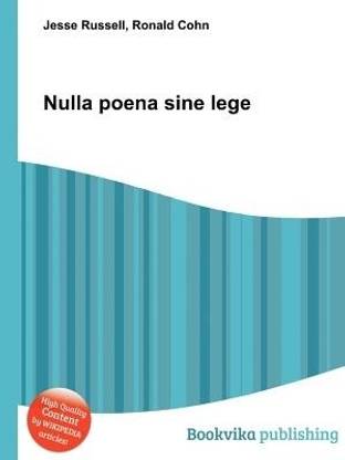 Nulla Poena Sine Lege