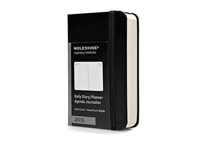 2015 Moleskine Extra Small Black Daily Diary 12 Month Hard
