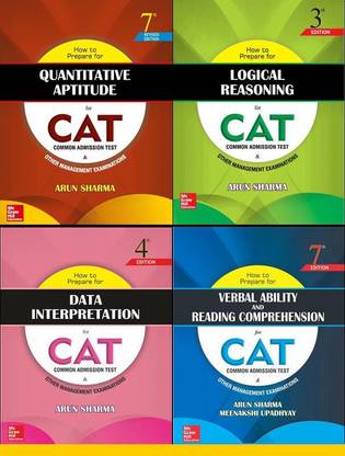 How to prepare for the Cat exam (sets of 4 books) by Arun Sharma