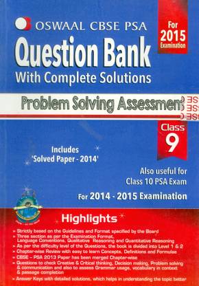 Oswaal CBSE CCE Question Banks Problem Solving Assessment for Class 9