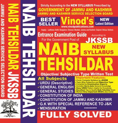 Naib Tehsildar As Per Jkssb New Syllabus
