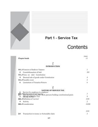 Indirect Taxes - Law and Practice (Part 1 and Part 2) (Set of 2 Books)  - CA Final 33rd  Edition