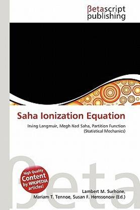 Saha Ionization Equation