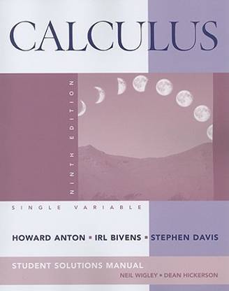 Calculus Late Transcendentals Single Variable: Student Solutions Manual