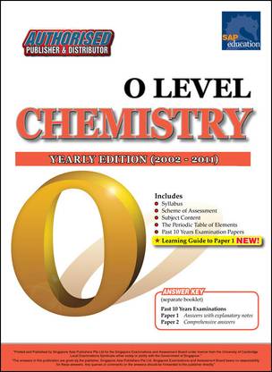 Chemistry O Level Yearly Edition (2002-2011)