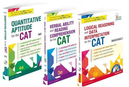 Nishit K Sinha's Complete CAT Preparation Combo of Quantitative Aptitude, Verbal Ability and Reading Comprehension, Logical Reasoning & Data Interpretation
