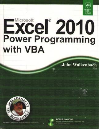 Microsoft Excel 2010 Power Programming with Vba (with CD)