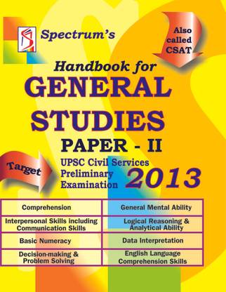 Handbook for General Studies 2013:Upsc Civil Services Preliminary Exam