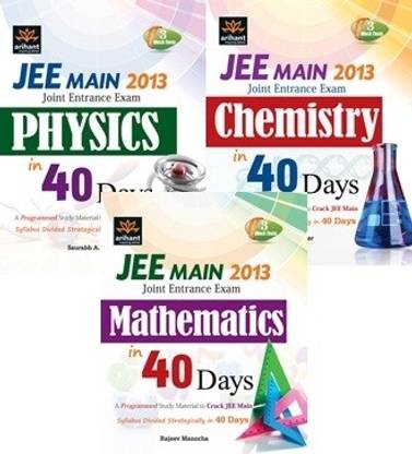 JEE Joint Entrance Exam Main in 40 Days (Set of 3 Books)