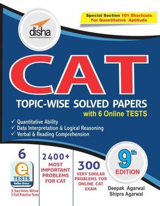 Cat Topic-Wise Solved Papers with 6 Online Practice Sets