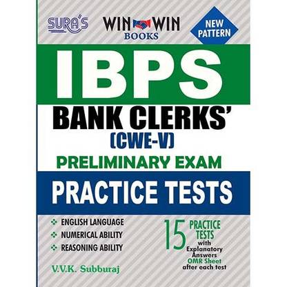 IBPS Bank Clerks CWE - V Preliminary Exam Practice Test Book | New Pattern IBPS Clerk CWE V Study Material Book