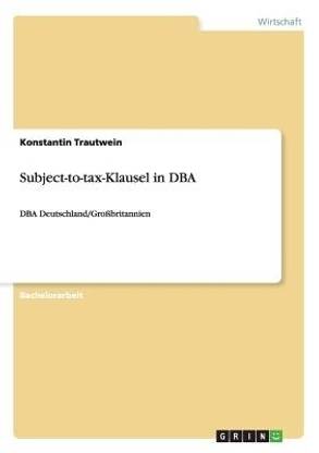 Subject-to-tax-Klausel in DBA