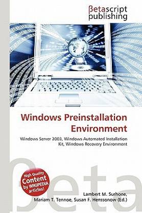 Windows Preinstallation Environment