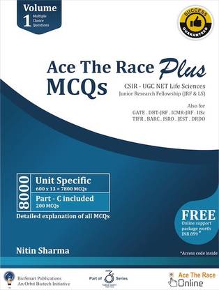 Ace The Race Plus: MCQs CSIR-UGC NET Life Sciences (JRF & LS) - Set of 2 Volumes