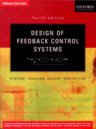 Design of Feedback Control Systems