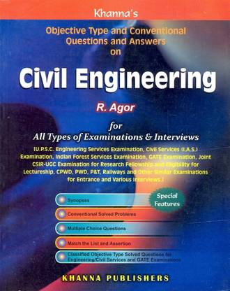 Civil Engineering  - Objective Type and Conventional Questions and Answers