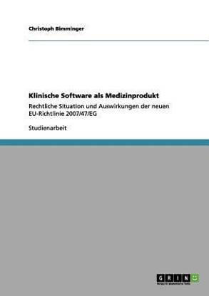 Klinische Software als Medizinprodukt