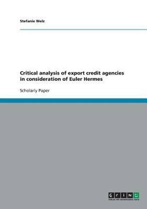 Critical analysis of export credit agencies in consideration of Euler Hermes