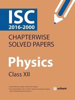ISC Chapterwise Solved Papers Physics class 12th