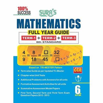 6th Standard Guide Mathematics Full Year English Medium Tamilnadu State Board Samcheer Syllabus