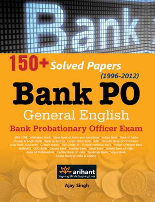 Bank Po General English Bank Probationary Officer Exam:150+ Solved Pap