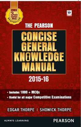 The Pearson Concise General Knowledge Manual 2016 1st  Edition