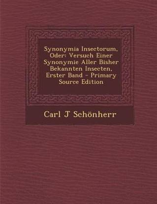 Synonymia Insectorum, Oder