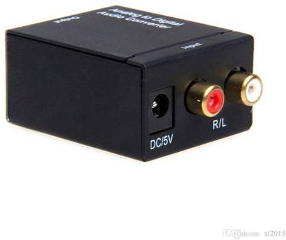 iConnect World Digital Coaxial & Toslink Optical To Analog R+L Audio Converter + Optcal Cable Boom Box