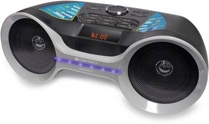 ZEBRONICS Bluetooth Speaker with Clock and FM Boom Box