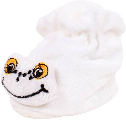 OLE BABY Smart Froggy Soft Velvet Furry Friend Smiling Cartoon Booties