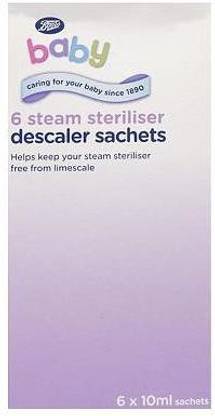 Boots 6 Steam Steriliser Descaler Sachets (6X10ml)