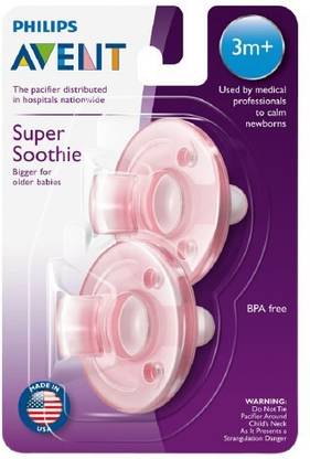 Philips Avent BPA Free Soothie Pacifier Medium Flow Nipple