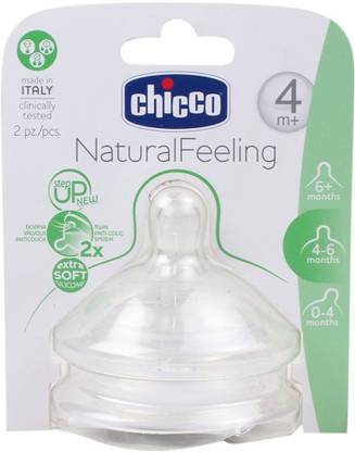 Chicco Step up Adjustable Flow Teats 2pcs - 4months+ Variable Flow Nipple