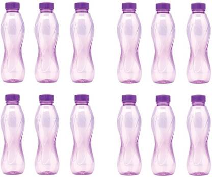 MILTON Oscar 1000 ml Bottle  (Pack of 12, Purple, PET)