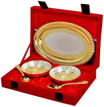 Samy&ZubyHandicrafts Brass Decorative Bowl
